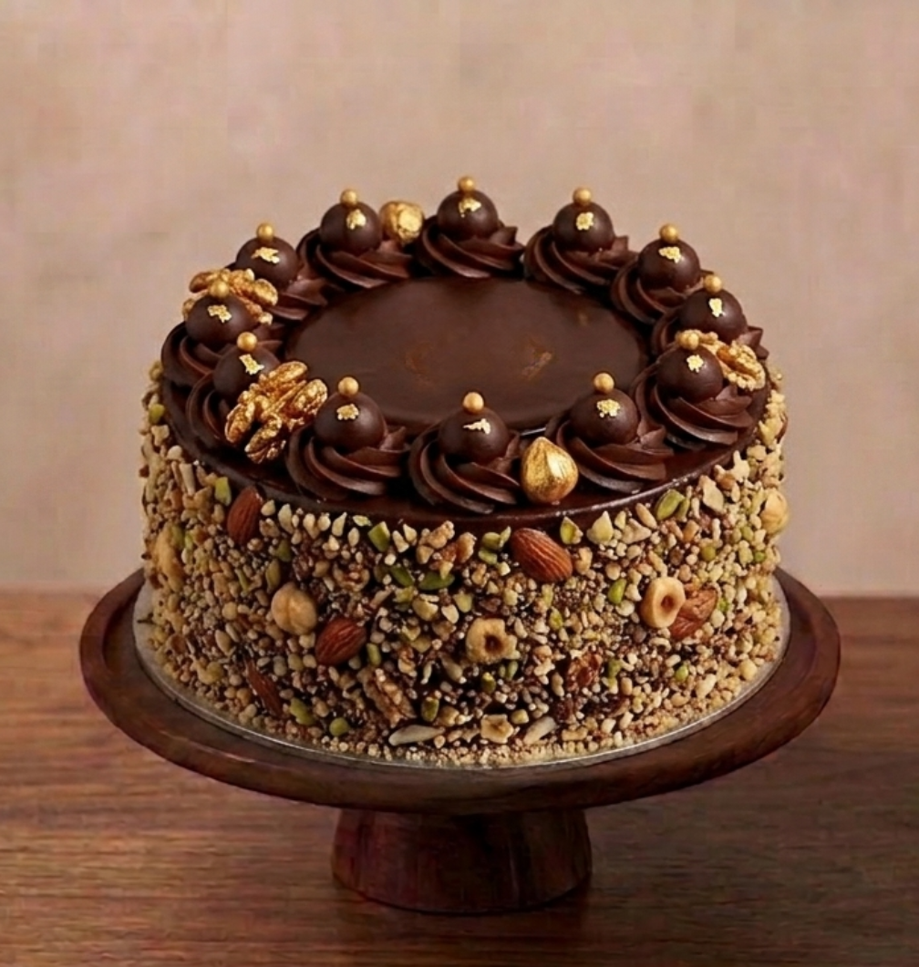 Choco Dry Nuts Cake